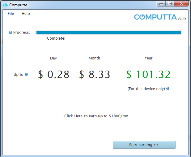 benchmark complete