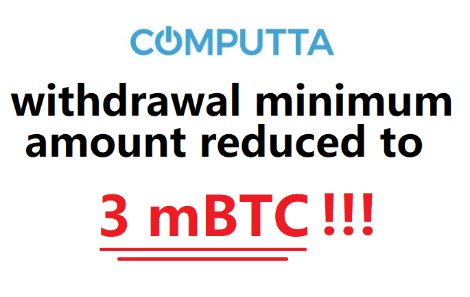 Minimum Reduced to 3mbtc